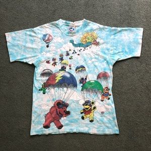 Vintage 1993 Grateful Dead All Over Tie Dye Shirt